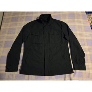 THEORY Black Yost N Fuel Slim Fit Stand Collar Field Jacket Large MSRP $495